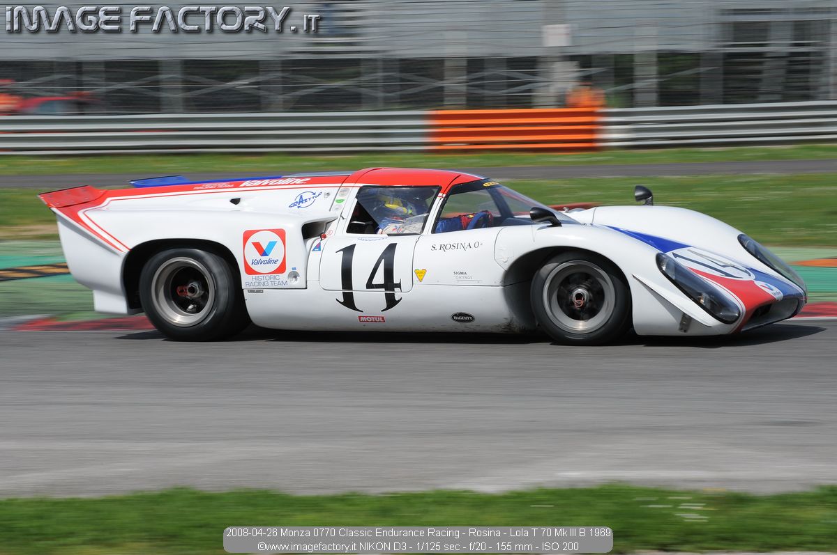 2008-04-26 Monza 0770 Classic Endurance Racing - Rosina - Lola T 70 Mk III B 1969
